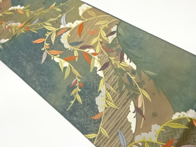 JAPANESE FUKURO OBI / WOVEN WILLOWS